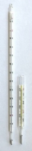 Laboratuar Tipi Opal 8 mm Çaplı Civalı Termometre